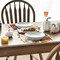 Set of 4 Gobble Turkey Maple Leaves Thanksgiving Placemats - 15 Inch (Brown/Beige)